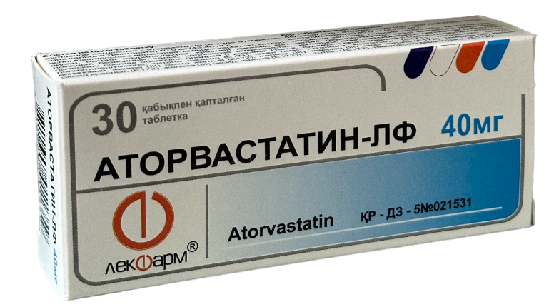 АТОРВАСТАТИН-ЛФ 40мг №30 таб п.о. - купить по лучшей цене в Алматы ...