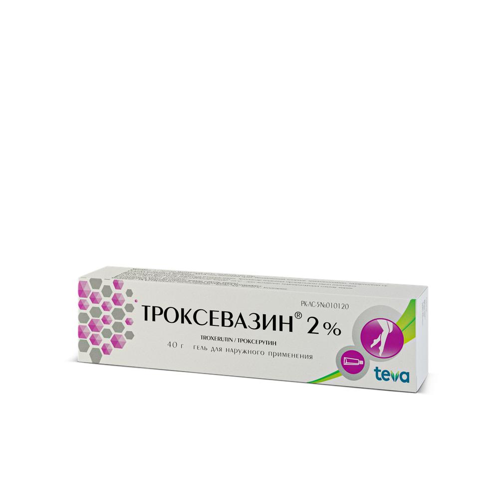 ТРОКСЕВАЗИН 2% 40г гель д/нар прим